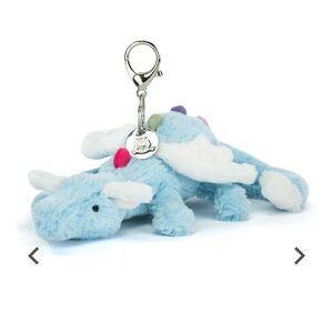 Jellycat Sky Dragon Bag Charm with dust bag / NWT